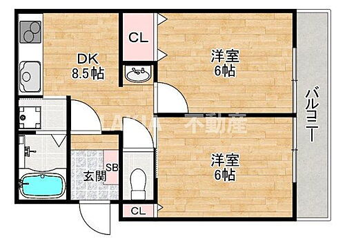 大阪府大阪市阿倍野区王子町1丁目5-2 松虫駅 2DK マンション 賃貸物件詳細
