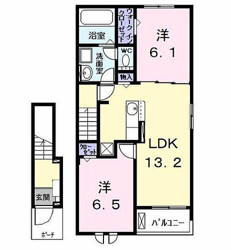 愛知県弥富市五明1丁目80番地 弥富駅 2LDK アパート 賃貸物件詳細