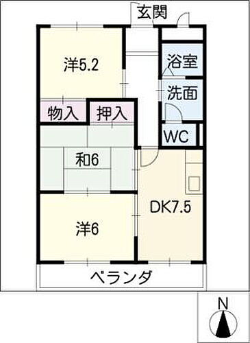 愛知県名古屋市緑区尾崎山2丁目 有松駅 3DK マンション 賃貸物件詳細