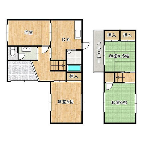 大阪府羽曳野市南恵我之荘６丁目 賃貸一戸建て