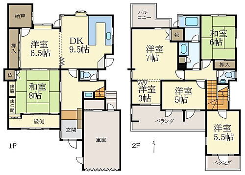 一戸建１６４０６ 7DK 賃貸物件詳細