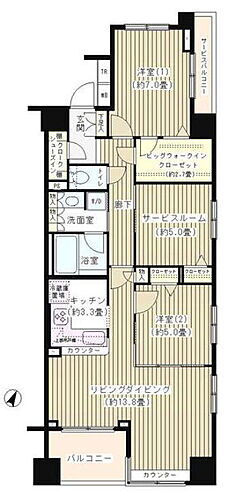 ＫＤＸレジデンス日本橋水天宮 5階 2SLDK 賃貸物件詳細
