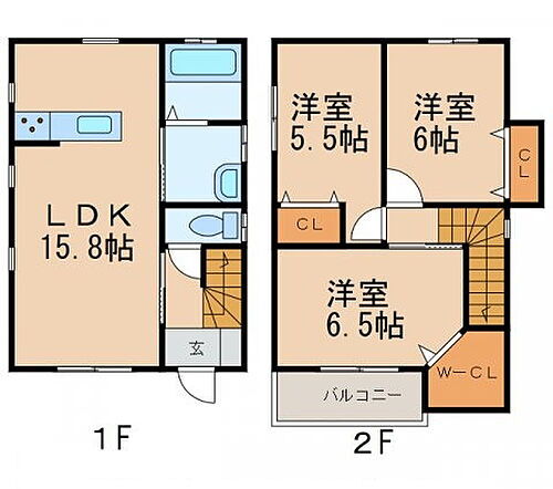 シアラ西高松Ｂ 3LDK 賃貸物件詳細