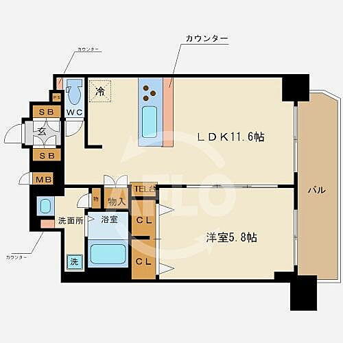 プレサンス難波フィネスト 12階 1LDK 賃貸物件詳細