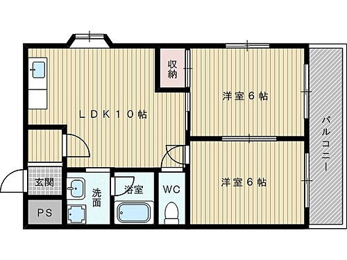 大阪府大阪市東淀川区下新庄4丁目 ＪＲ淡路駅 2LDK マンション 賃貸物件詳細