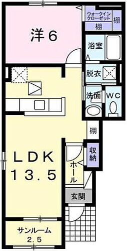 フィデール 1階 1LDK 賃貸物件詳細