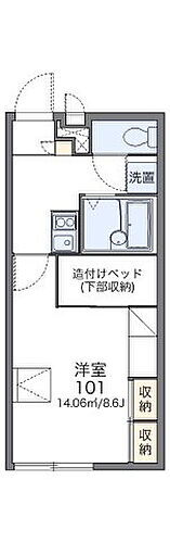 茨城県土浦市中村南6丁目5-25 荒川沖駅 1K アパート 賃貸物件詳細