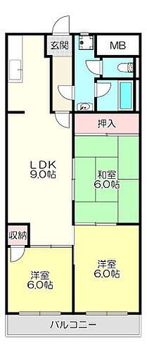 ロイヤルハイツ山本 2階 3LDK 賃貸物件詳細