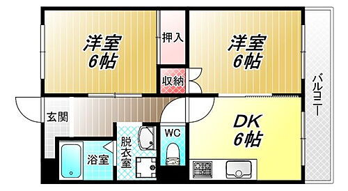 ＲｉｓｅＩＩ 1階 2DK 賃貸物件詳細