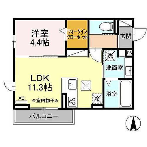 Ｄ－ＲＯＯＭ茜部中島　Ａ棟 1階 1LDK 賃貸物件詳細