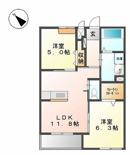 グランビア 2階 2LDK 賃貸物件詳細