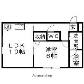 北海道札幌市北区北三十八条西4丁目 麻生駅 1LDK アパート 賃貸物件詳細