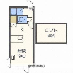 アパルシオンＥＡＳＴ 2階 1K 賃貸物件詳細