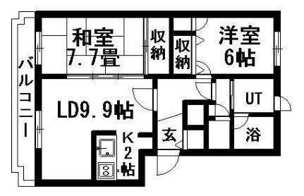 北海道札幌市豊平区福住二条4丁目 福住駅 2LDK マンション 賃貸物件詳細