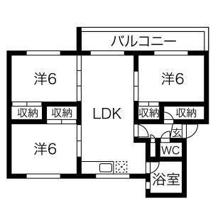 北海道札幌市豊平区羊ケ丘 福住駅 3LDK マンション 賃貸物件詳細