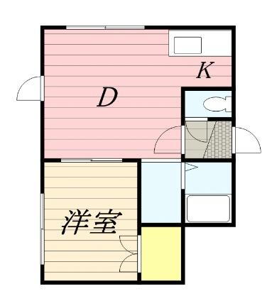 ヴィラフォーレスト弐番館 2階 1DK 賃貸物件詳細