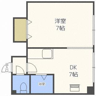 北海道札幌市豊平区美園四条7丁目 美園駅 1DK マンション 賃貸物件詳細