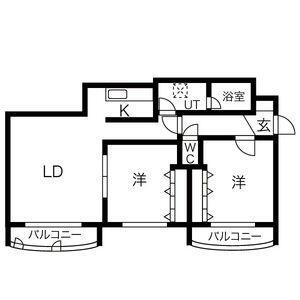 ＣＡＢＩＮ２５ 3階 2LDK 賃貸物件詳細