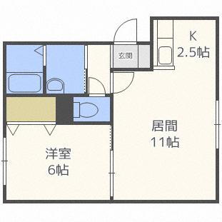 ジュピター白石中央Ｉ 3階 1LDK 賃貸物件詳細