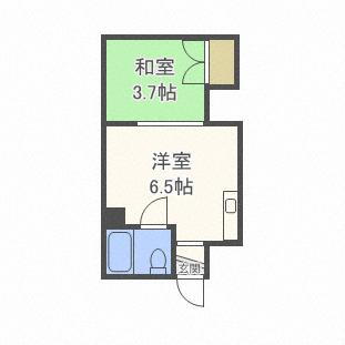 北海道札幌市豊平区中の島一条9丁目 幌南小学校前駅 1DK アパート 賃貸物件詳細