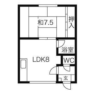 北海道札幌市豊平区平岸二条15丁目 南平岸駅 1DK アパート 賃貸物件詳細