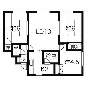 北海道札幌市手稲区稲穂二条4丁目 稲穂駅 3LDK アパート 賃貸物件詳細