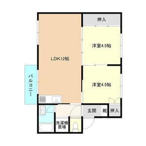 南町マンションＥ棟 3階 2LDK 賃貸物件詳細