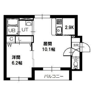 グランディオスＩ 3階 1LDK 賃貸物件詳細