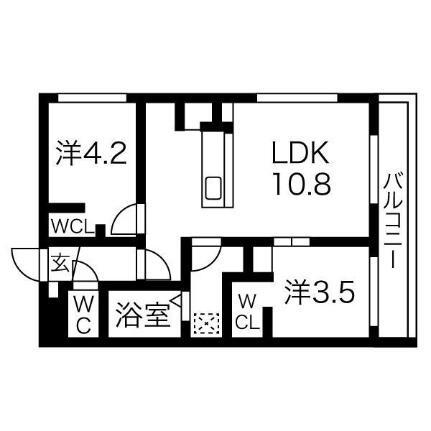 ベルツリーＲＪＩＩ 4階 2LDK 賃貸物件詳細