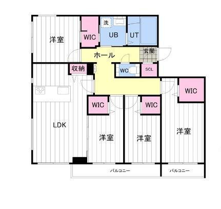 北海道札幌市中央区南二十条西9丁目 東屯田通駅 4LDK マンション 賃貸物件詳細