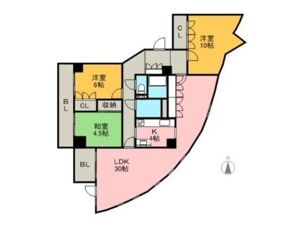 宮の森ウルビス 2階 3LDK 賃貸物件詳細