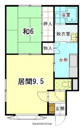 北海道函館市金堀町 函館駅前駅 1LDK アパート 賃貸物件詳細