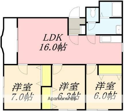 ミント美原 3階 3LDK 賃貸物件詳細