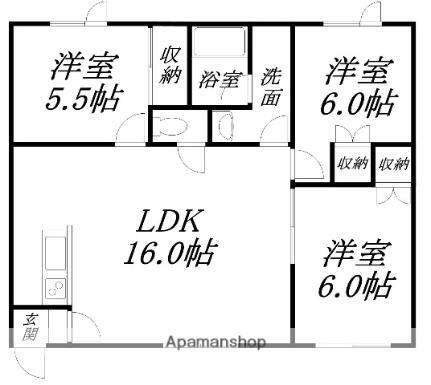 コーポサチ 3階 3LDK 賃貸物件詳細