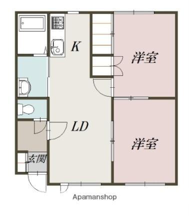 北海道旭川市永山五条2丁目 南永山駅 2LDK アパート 賃貸物件詳細
