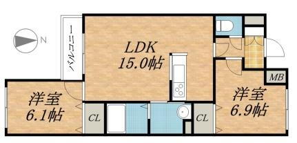 北海道札幌市北区北二十一条西５丁目 北２４条駅 2LDK マンション 賃貸物件詳細