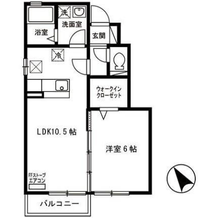 スクエアパーク諏訪　Ｃ 1階 1LDK 賃貸物件詳細