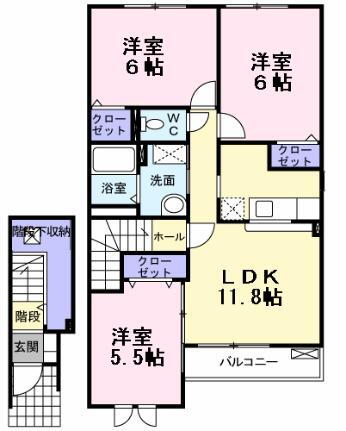 岩手県北上市北鬼柳23地割 北上駅 3LDK アパート 賃貸物件詳細