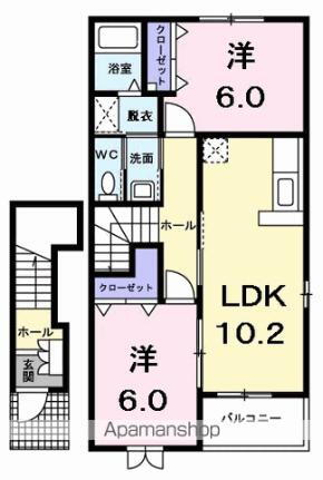 岩手県胆沢郡金ケ崎町西根杉土手 金ケ崎駅 2LDK アパート 賃貸物件詳細