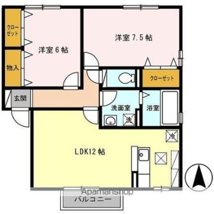 岩手県北上市上野町5丁目 北上駅 2LDK アパート 賃貸物件詳細