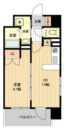 レジディア仙台原ノ町 7階 1DK 賃貸物件詳細