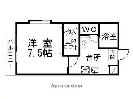 ピースフル市名坂 2階 1K 賃貸物件詳細