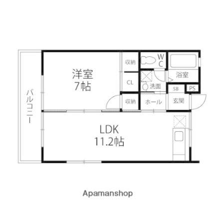 グリンエイト・サン 1階 1LDK 賃貸物件詳細