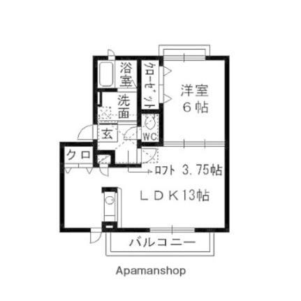 アルカディア・Ｉ 2階 1LDK 賃貸物件詳細