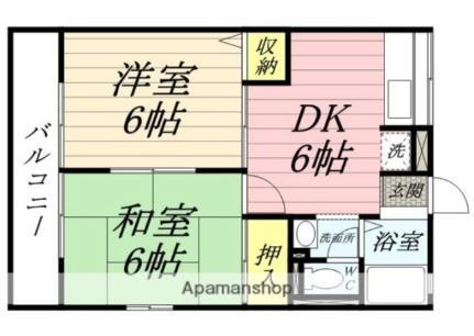 サンフォレスト 1階 2DK 賃貸物件詳細