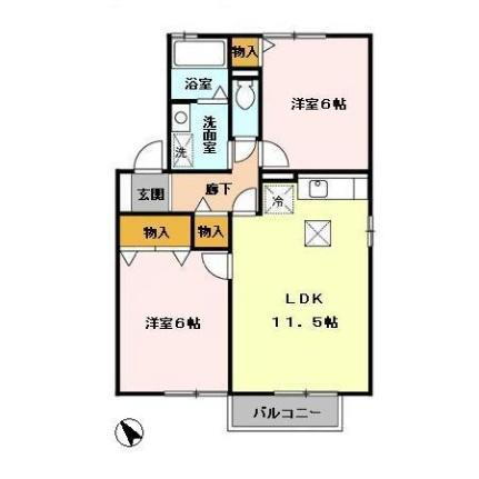 アルス明石台　ＡＨ 1階 2LDK 賃貸物件詳細