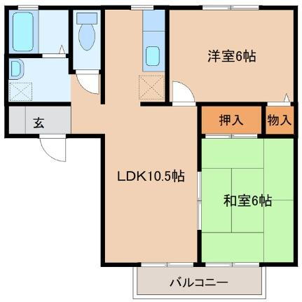 宮城県多賀城市新田字後 岩切駅 2LDK アパート 賃貸物件詳細