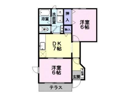 山形県東根市大林2丁目 さくらんぼ東根駅 2DK アパート 賃貸物件詳細