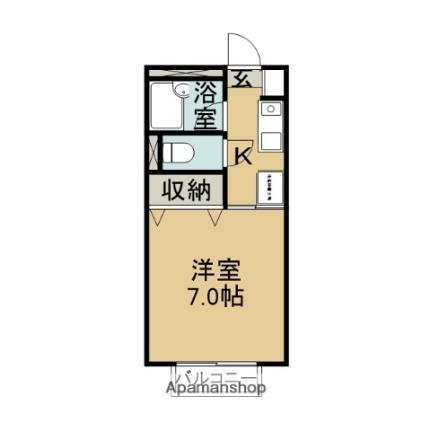 サンライズ笠間 1階 1K 賃貸物件詳細
