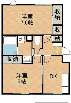 栃木県真岡市熊倉1丁目 真岡駅 2DK マンション 賃貸物件詳細